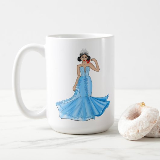 Mug Déesse du cancer du zodiaque avec le crabe rouge (Avec donut)