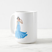 Mug Déesse du cancer du zodiaque avec le crabe rouge (Devant gauche)