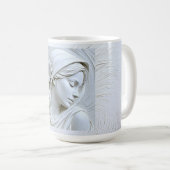 Mug Déesse florale élégante (Devant droit)