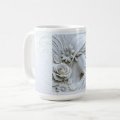 Mug Déesse florale élégante (Devant gauche)