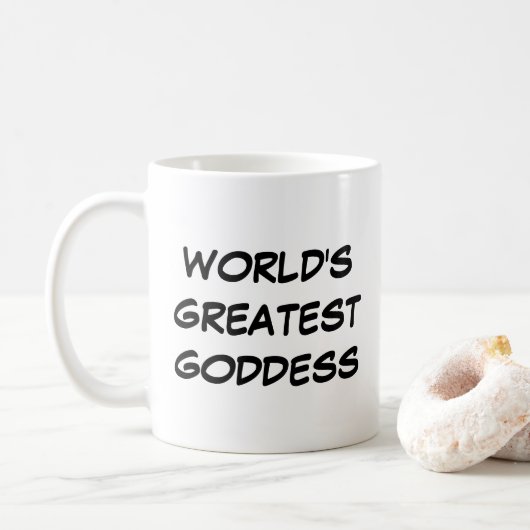 Mug "Déesse la plus géniale du monde" (Avec donut)