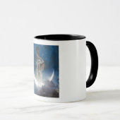 Mug Déesse Luna la nuit semant des étoiles (Devant droit)