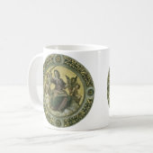 Mug Déesse romaine de la justice avec des anges par Ra (Devant gauche)
