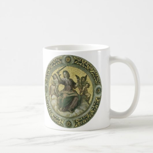 Mug Déesse romaine de la justice avec des anges par Ra (Droite)