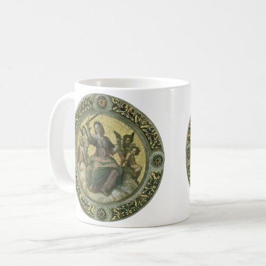 Mug Déesse romaine Justice avec les anges par Raphael (Devant gauche)