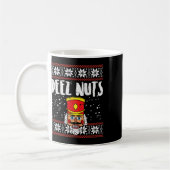 Mug Deez Nuts Nutcracker Fun Vilain Noël Mème Cadeau (Gauche)