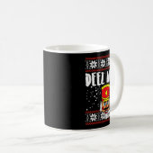 Mug Deez Nuts Nutcracker Funny Ugly Christmas Sweater (Devant droit)