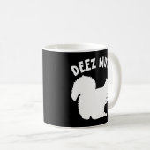 Mug Deez Nuts Nutcracker Noël Pyjama drôle laide X (Devant droit)
