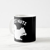 Mug Deez Nuts Nutcracker Noël Pyjama drôle laide X (Devant gauche)