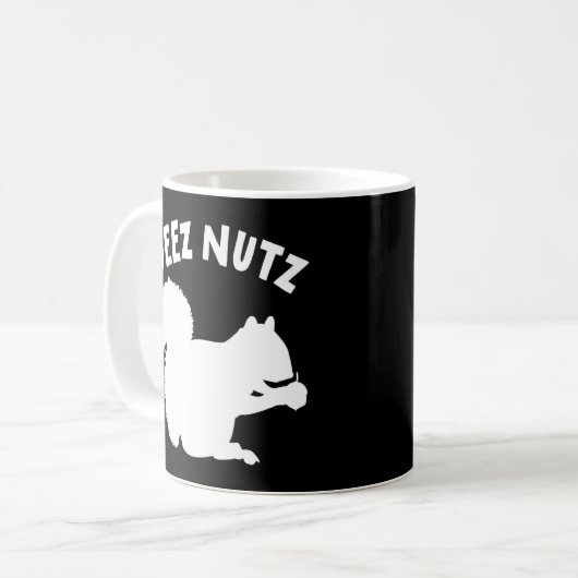 Mug Deez Nuts Nutcracker Noël Pyjama drôle laide X (Devant gauche)