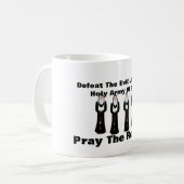Mug Défaites le mal...Priez le chapelet ! (Devant gauche)