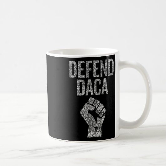 Mug Défendez Daca avec poing résistant graphique en dé (Droite)