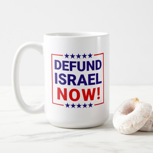 Mug Défendre Israël maintenant (Avec donut)
