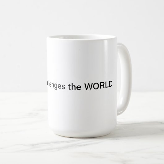 Mug - Défendre ouvertement le monde (Devant droit)