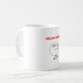 Mug Défi Accepté Mème (Devant gauche)
