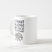 Mug Défi de l'éléphant (Devant gauche)