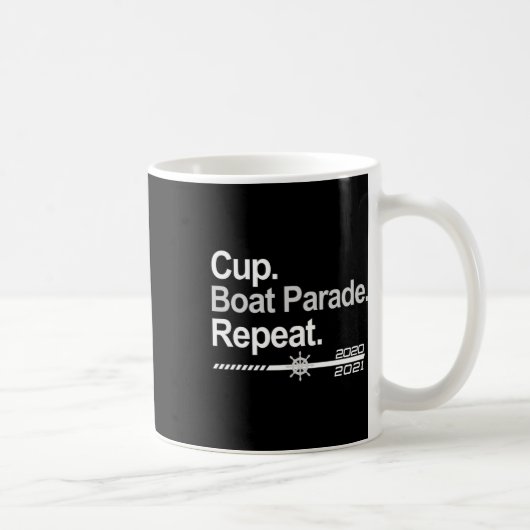 Mug Défilé de bateau à coupe répétée de fans de hockey (Droite)