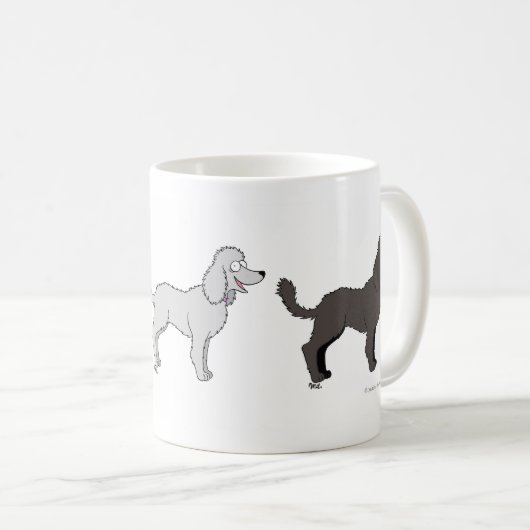 Mug Défilé de caniche (Devant droit)