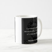 Mug Définir une valeur : Marcus Aurelius sur les valeu (Devant droit)