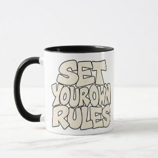 Mug Définissez Vos Propres Règles — Mentalité de Patr