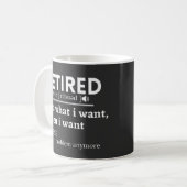Mug définition à la retraite, drôle de retraite, retra (Devant gauche)