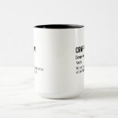 Mug Définition amusante Crappy Diem, Saisir le mauvais (Centre)