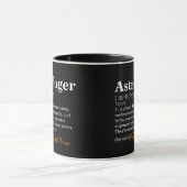 Mug Définition amusante d'astrologue personnalisable (Centre)