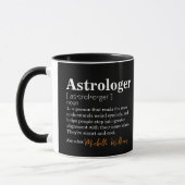 Mug Définition amusante d'astrologue personnalisable (Gauche)
