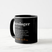 Mug Définition amusante d'astrologue personnalisable (Devant gauche)
