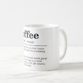 Mug Définition amusante de café (Devant droit)