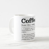 Mug Définition amusante de café (Devant gauche)
