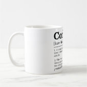 Mug Définition amusante de café (Gauche)