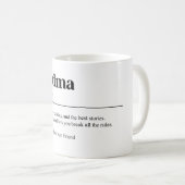 Mug Définition amusante de grand-mère (Devant droit)