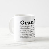 Mug Définition amusante de grand-père (Devant gauche)