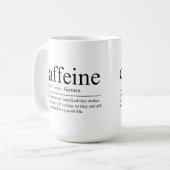 Mug Définition amusante de la caféine (Devant gauche)
