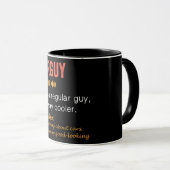 Mug Définition amusante de la carguy (Devant droit)