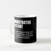 Mug Définition amusante de l'assistant administratif (Devant gauche)