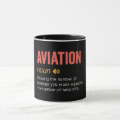 Mug Définition amusante de l'aviation (Centre)