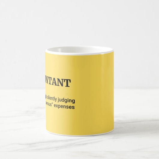 Mug Définition amusante du comptable (Centre)
