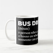 Mug Définition amusante du pilote de bus (Gauche)
