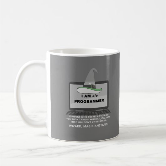 Mug Définition amusante du programmeur (Gauche)