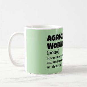 Mug Définition amusante du travailleur agricole