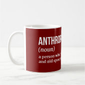 Mug Définition anthropologue humoristique (Gauche)