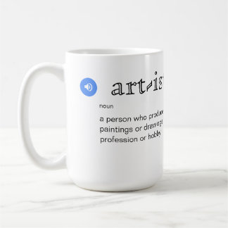 Mug Définition artistique amusante avec personnalisati