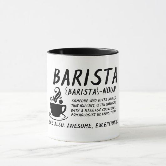 Mug Définition Barista (Centre)