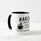 Mug Définition Barista (Devant gauche)