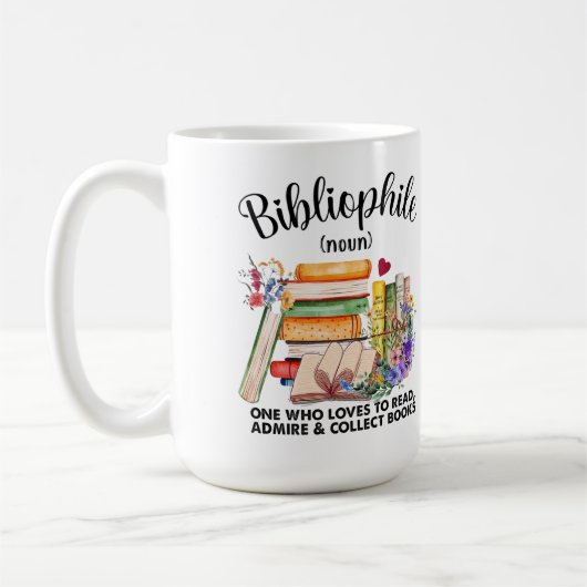 Mug Définition bibliophile (Gauche)