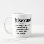 Mug Définition bisexuelle (Gauche)