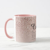 Mug Définition Cousin Girl Rose Parties scintillant or (Gauche)