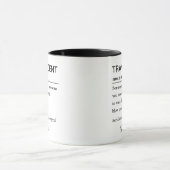 Mug Définition d'agent de voyage personnalisé (Centre)